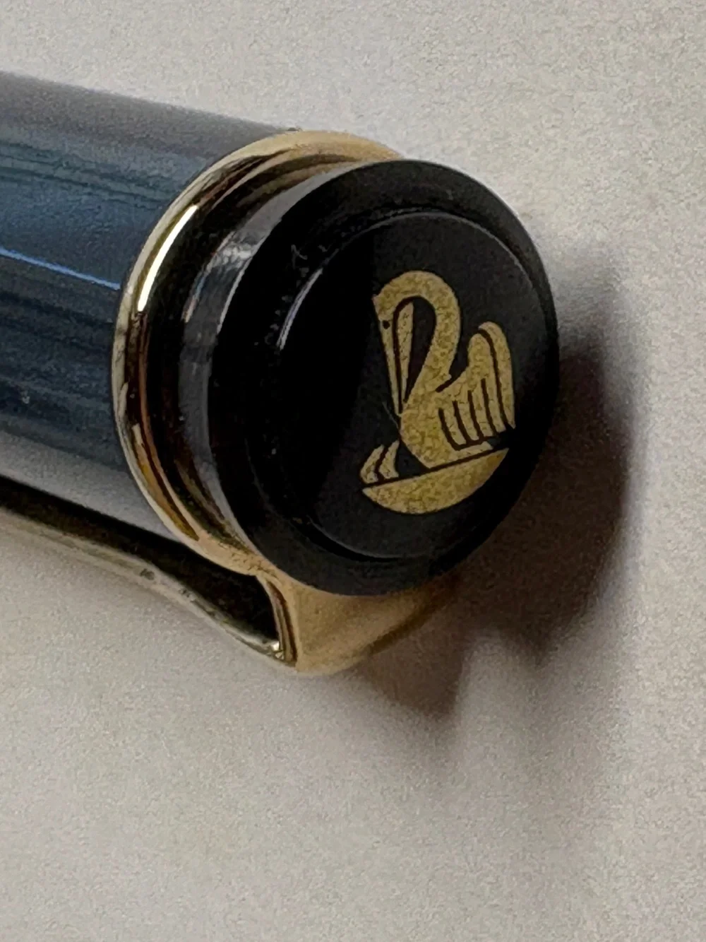 Vintage Pelikan Classic Blue Marbled Ballpoint Pen K200 Germany